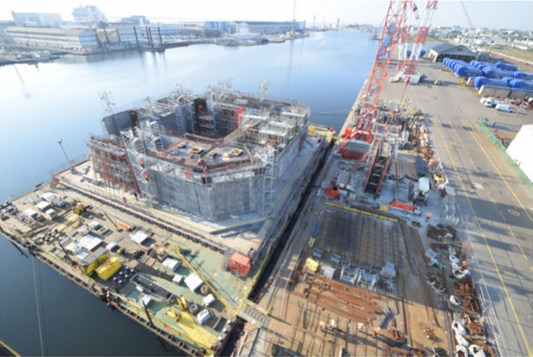 Ideol floater under construction in St Nazaire (Source: Ideol)
